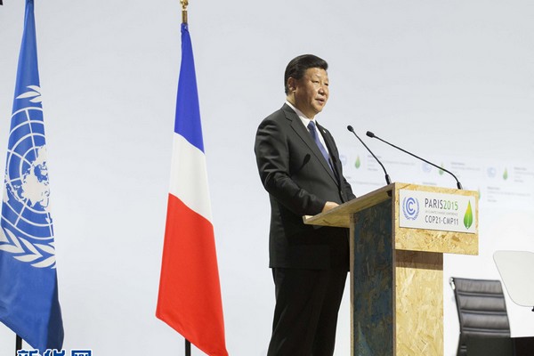 President Xi Jinping in Paris 2015