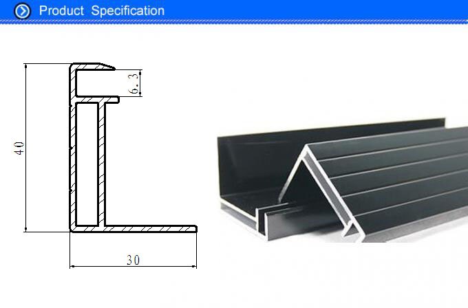 double glass solar panel with black aluminum frame from china