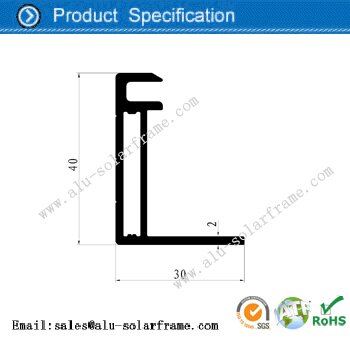 aluminum frame for solar 40mm thickness