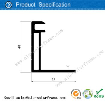 aluminum frame for solar 40mm thickness