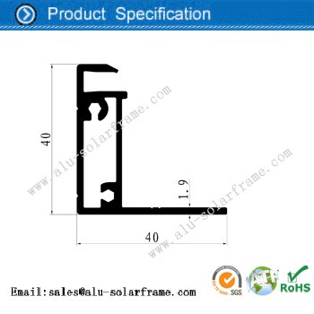 screw type solar frames 40mm thickness