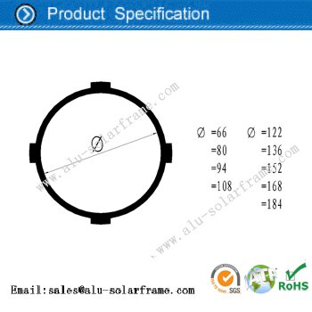 Cylinder tube aluminum profile