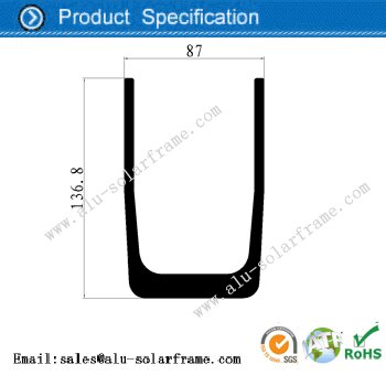 Aluminium profile for medical equipment