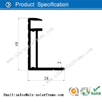 40mm Aluminum Frame for Solar Mounting Systerm